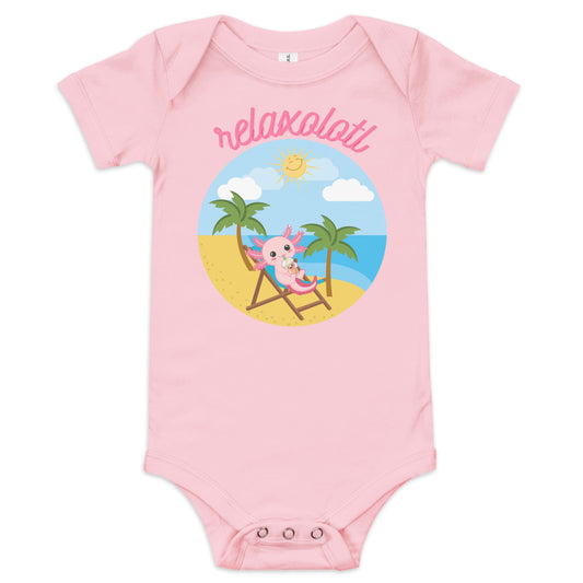 Relaxolotl Baby short sleeve one piece