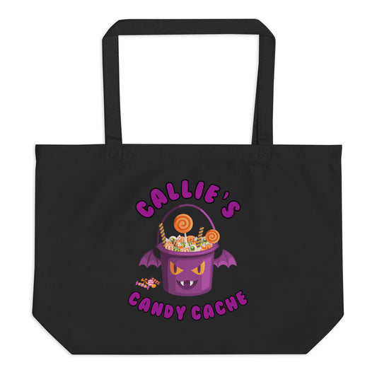 Customized Vampire Bat Large organic tote bag