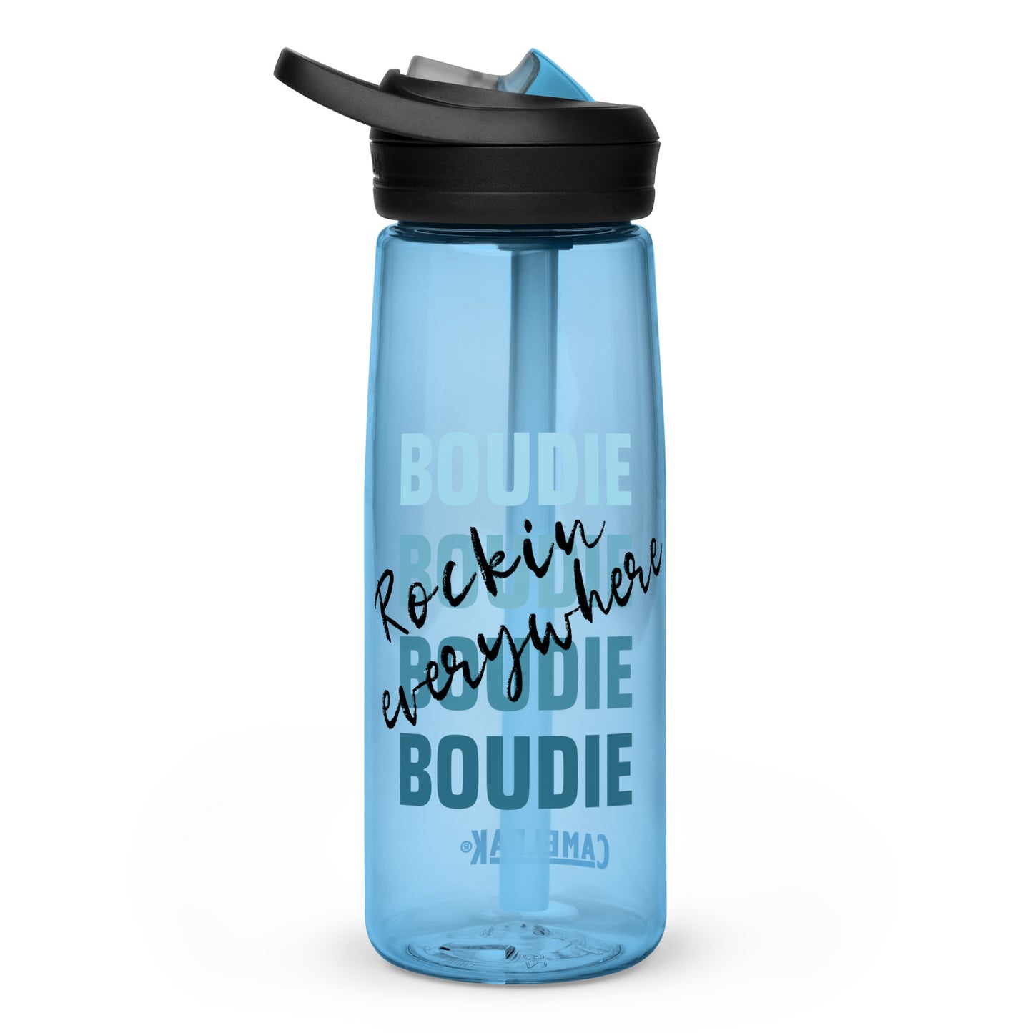 Boudie Rockin' Everywhere Blues Sports water bottle