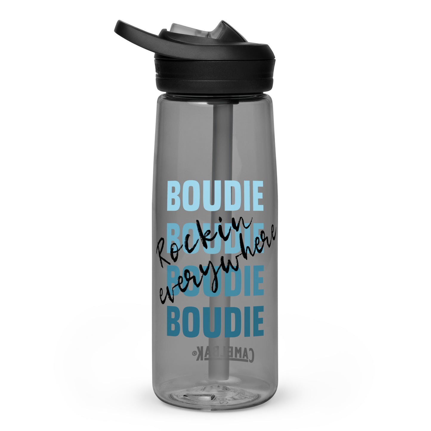 Boudie Rockin' Everywhere Blues Sports water bottle