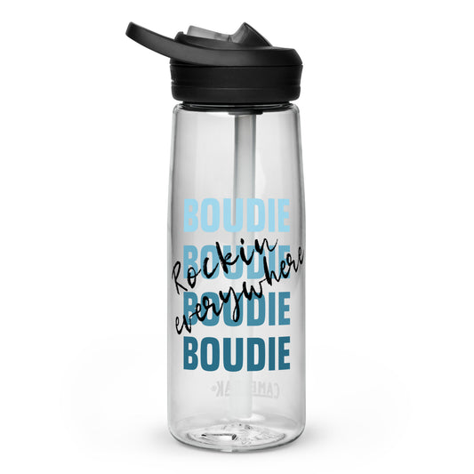 Boudie Rockin' Everywhere Blues Sports water bottle