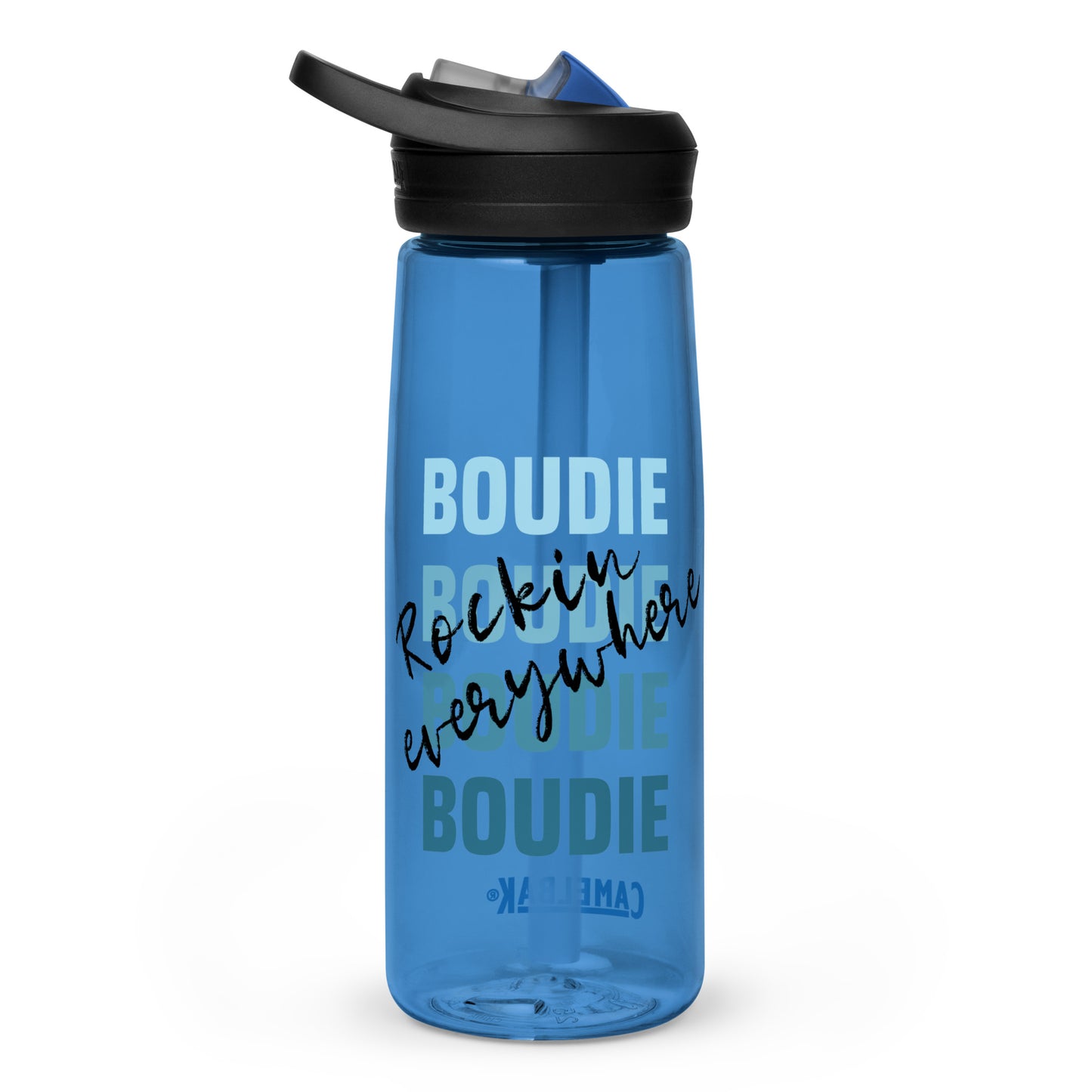 Boudie Rockin' Everywhere Blues Sports water bottle