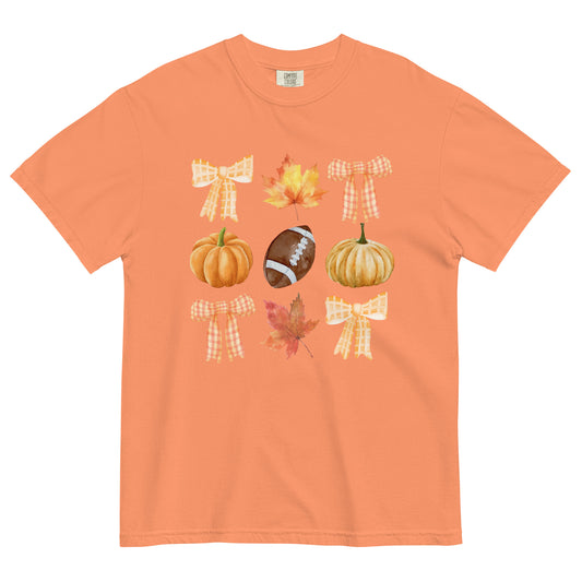 Fall Faves Football Unisex garment-dyed heavyweight t-shirt