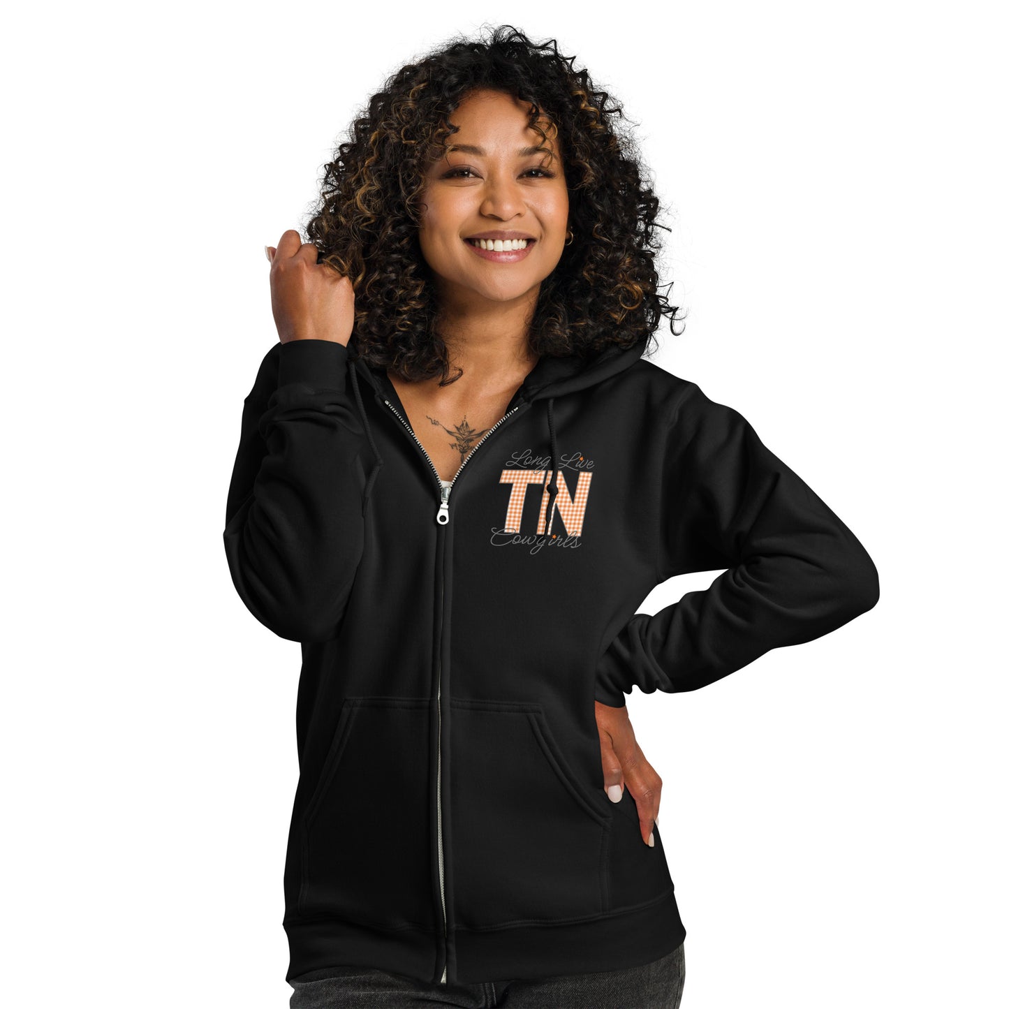 Long Live TENNESSEE Cowgirls Unisex heavy blend zip hoodie