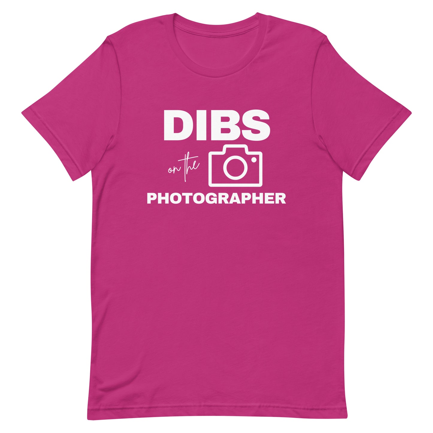 DIBS on the Photographer Unisex t-shirt