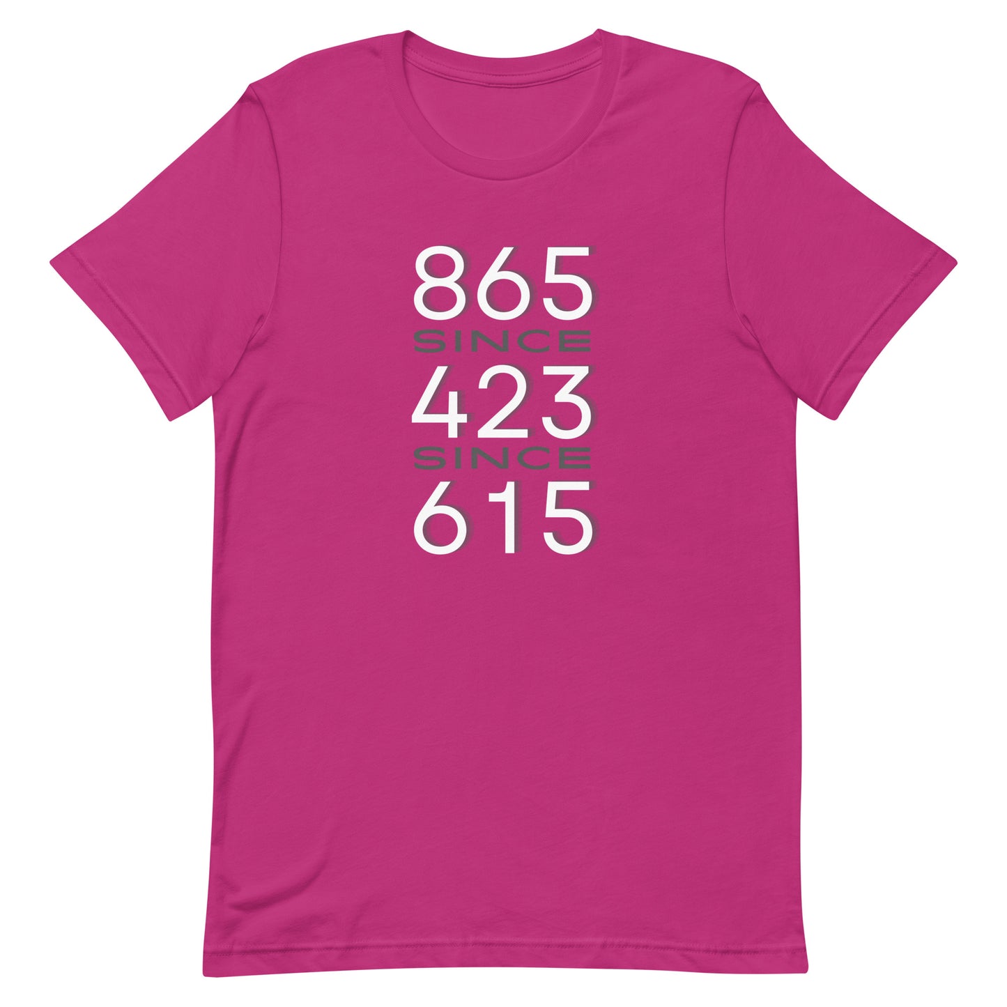 865/423/615 W Adult Unisex t-shirt