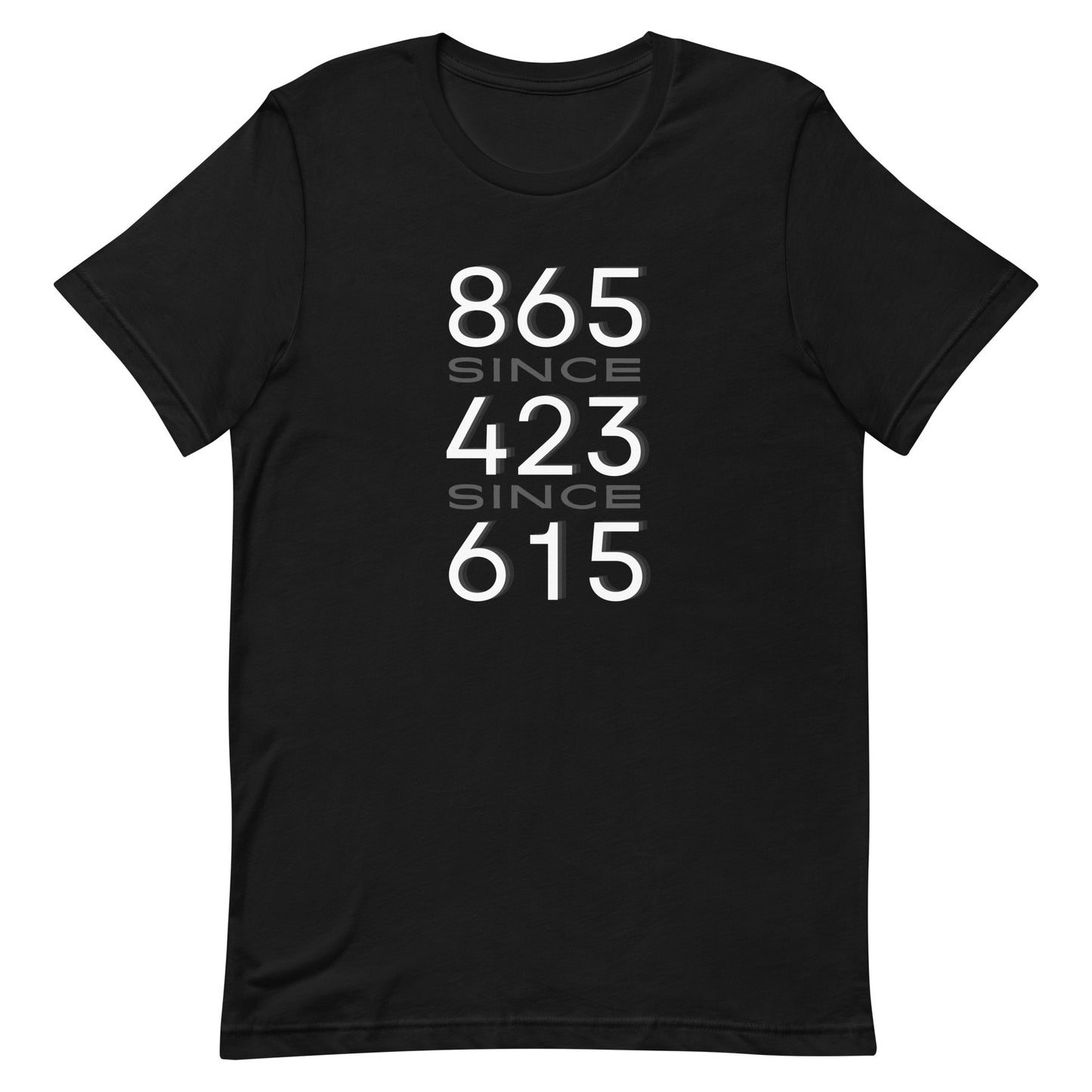 865/423/615 W Adult Unisex t-shirt