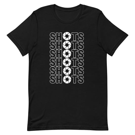 SHOTS White Unisex t-shirt