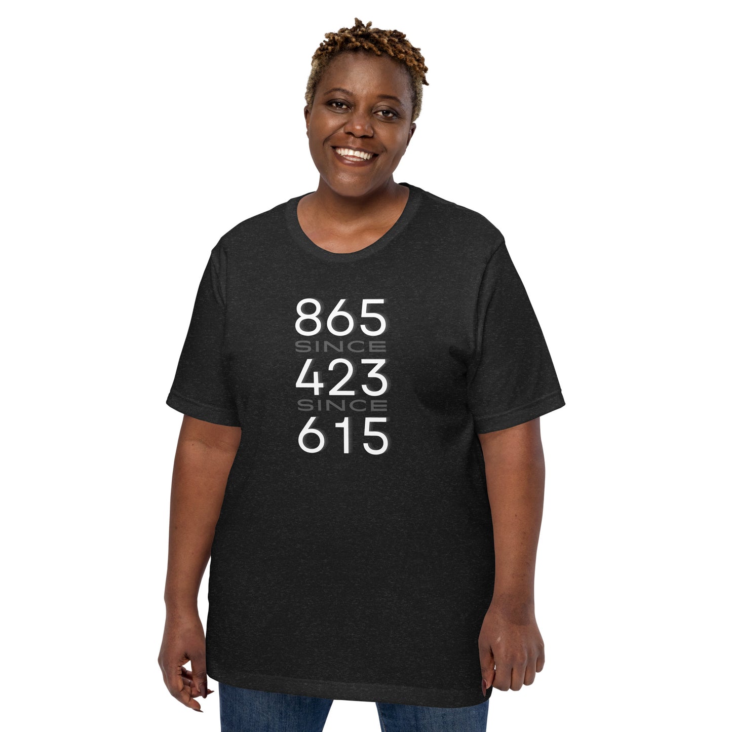 865/423/615 W Adult Unisex t-shirt