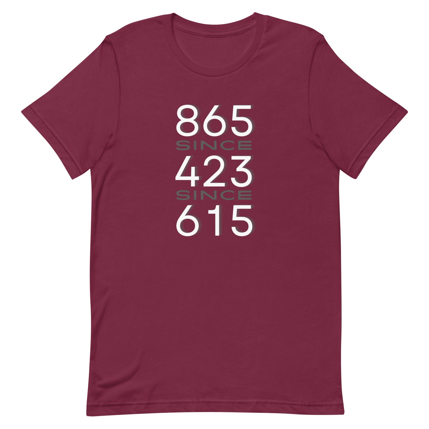 865/423/615 W Adult Unisex t-shirt