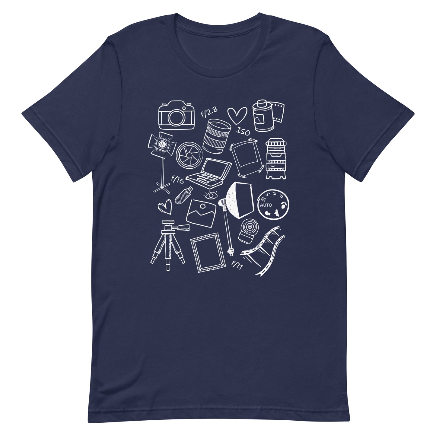 PHOTOGRAPHY DOODLES Unisex t-shirt