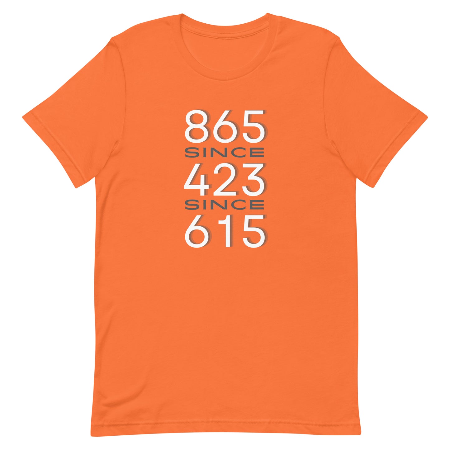 865/423/615 W Adult Unisex t-shirt