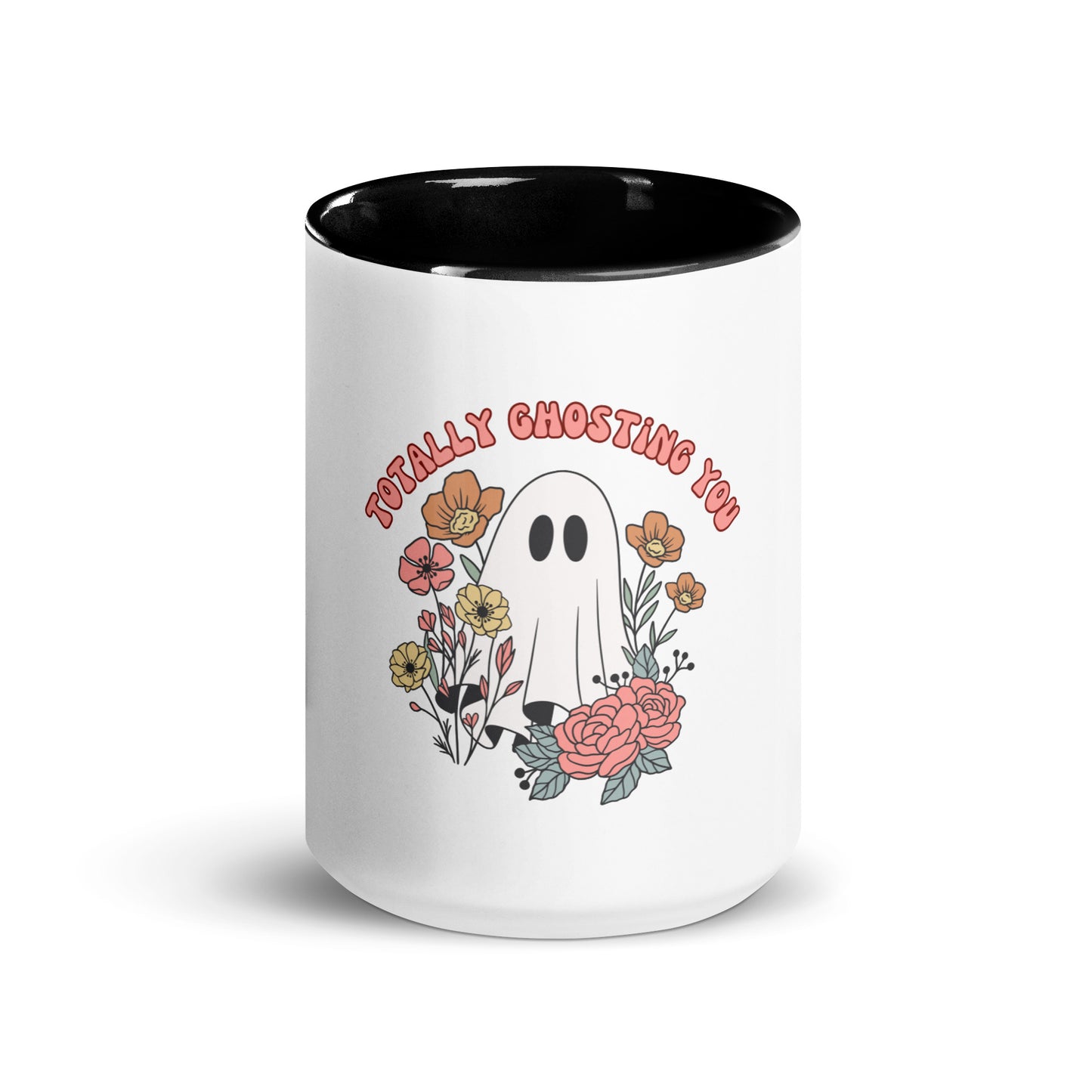 Totally Ghosting You Mug with Color Inside