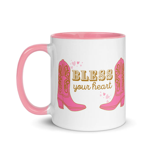 Bless Your Heart - Boots Mug with Color Inside