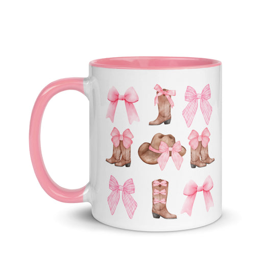 Boots n Bows Mug with Color Inside