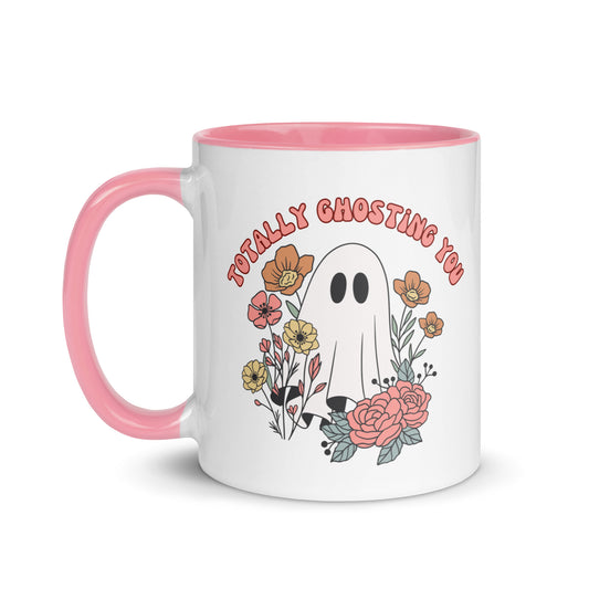 Totally Ghosting You Mug with Color Inside