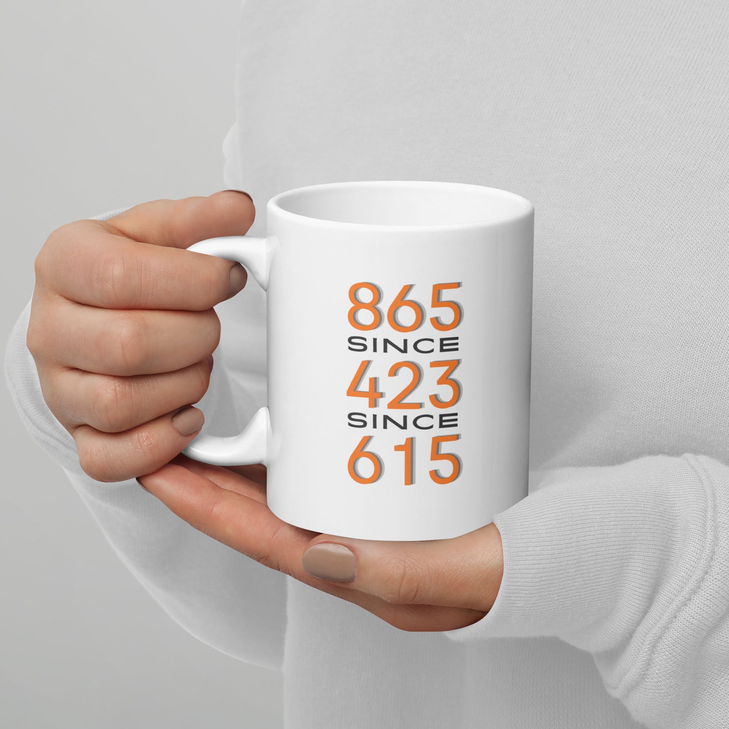 865/423/615 White glossy mug