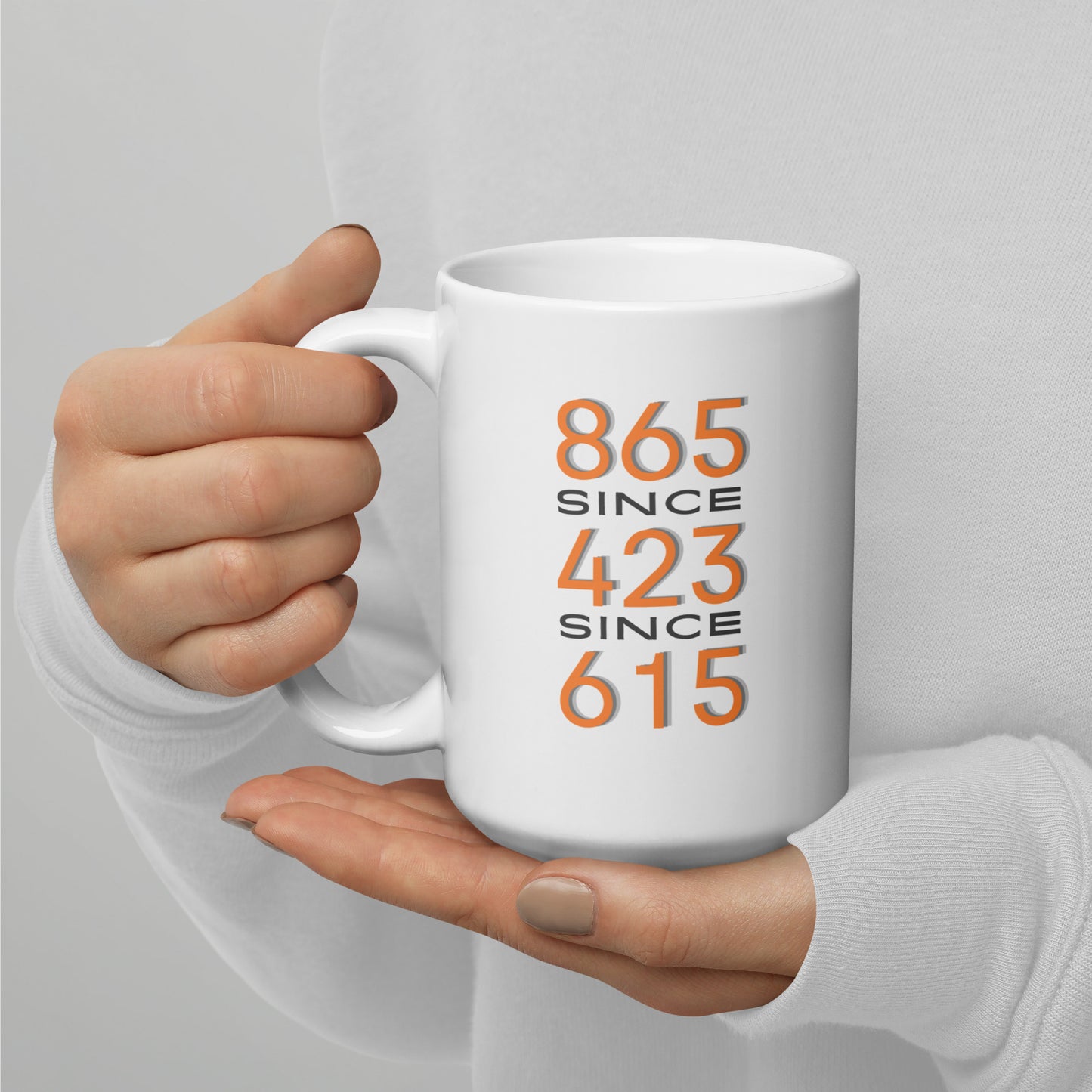 865/423/615 White glossy mug