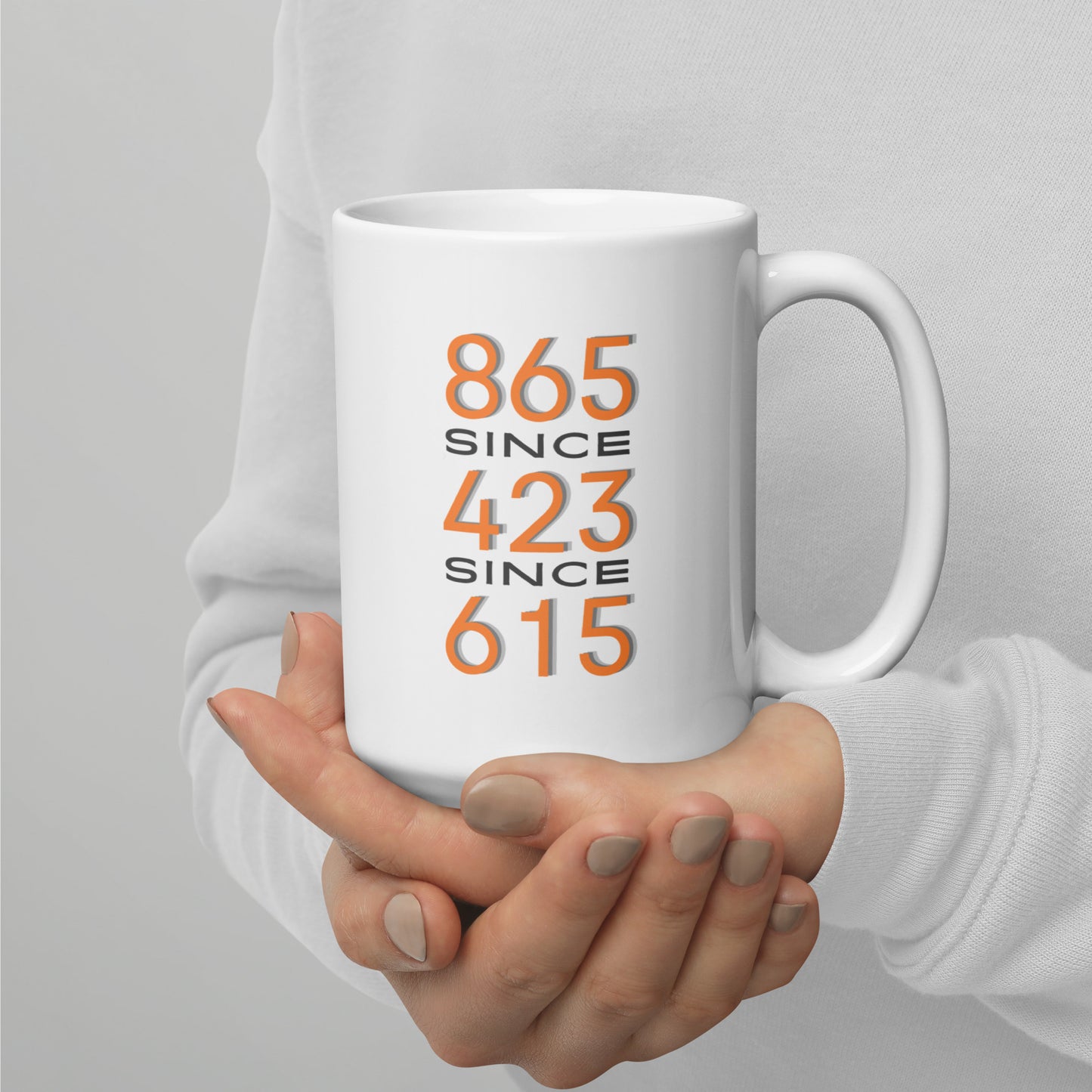 865/423/615 White glossy mug