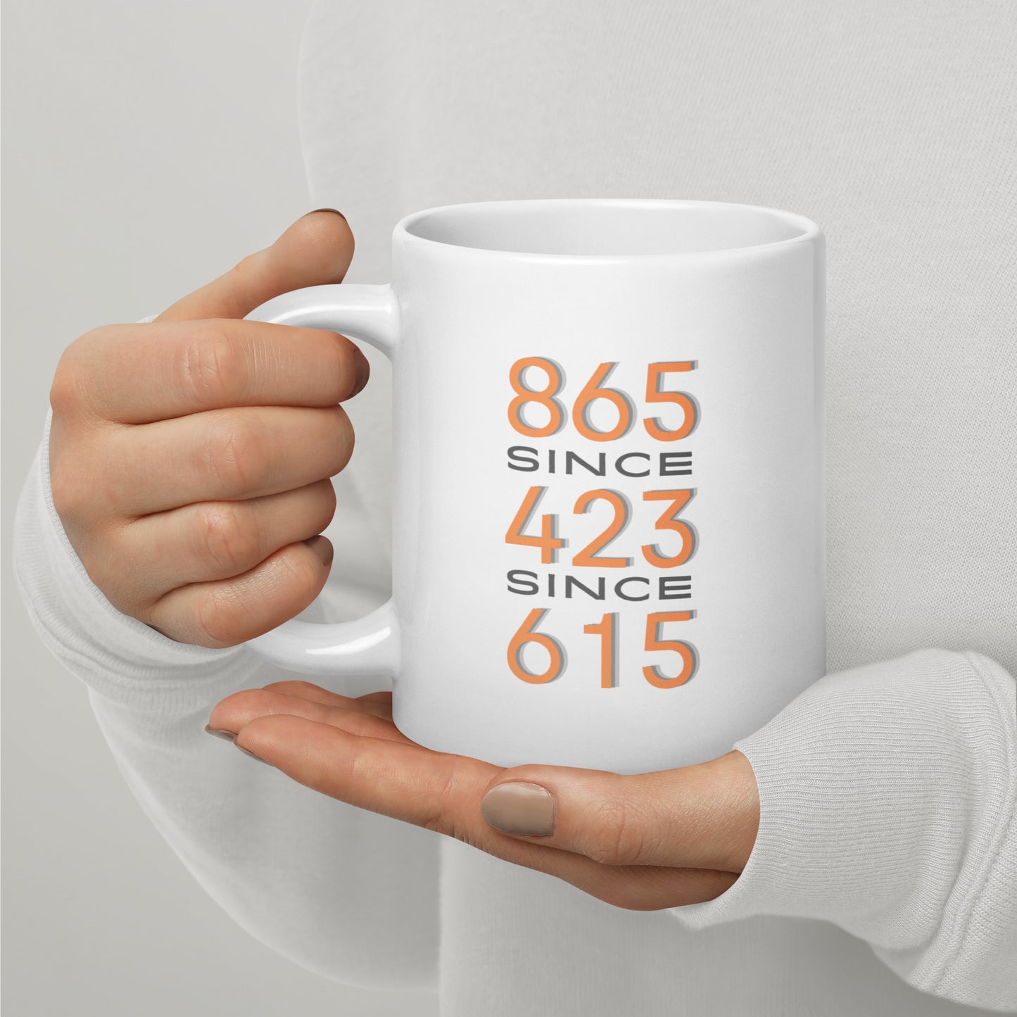 865/423/615 White glossy mug