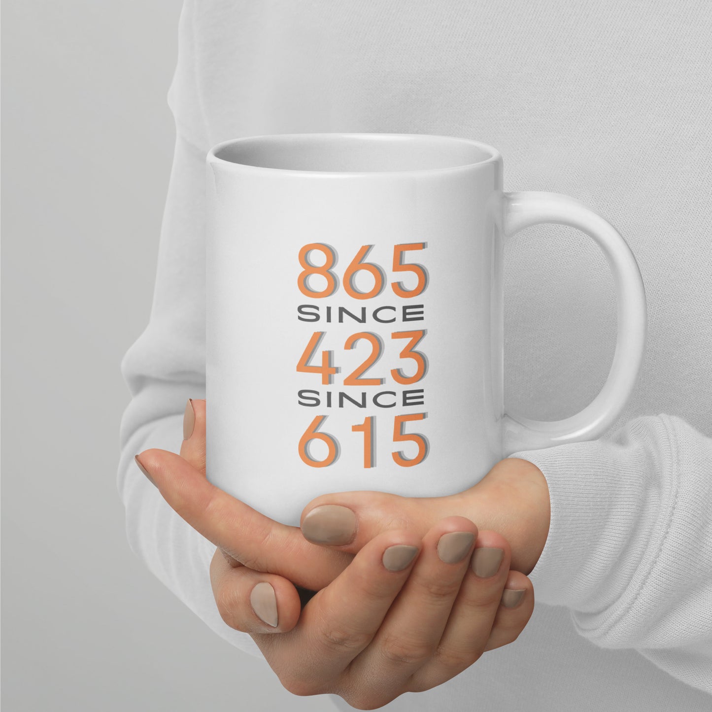 865/423/615 White glossy mug