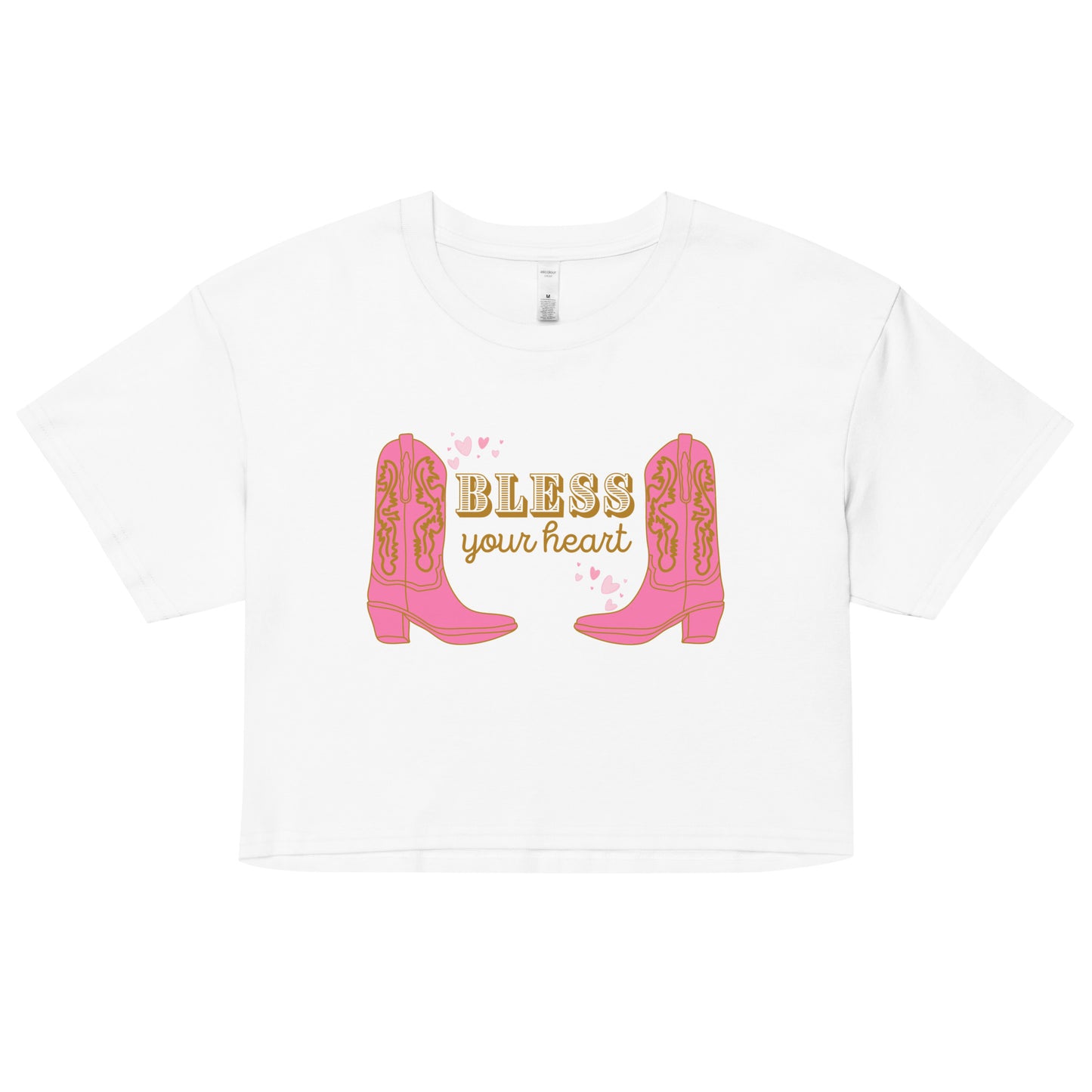 Bless Your Heart - Boots Women’s crop top