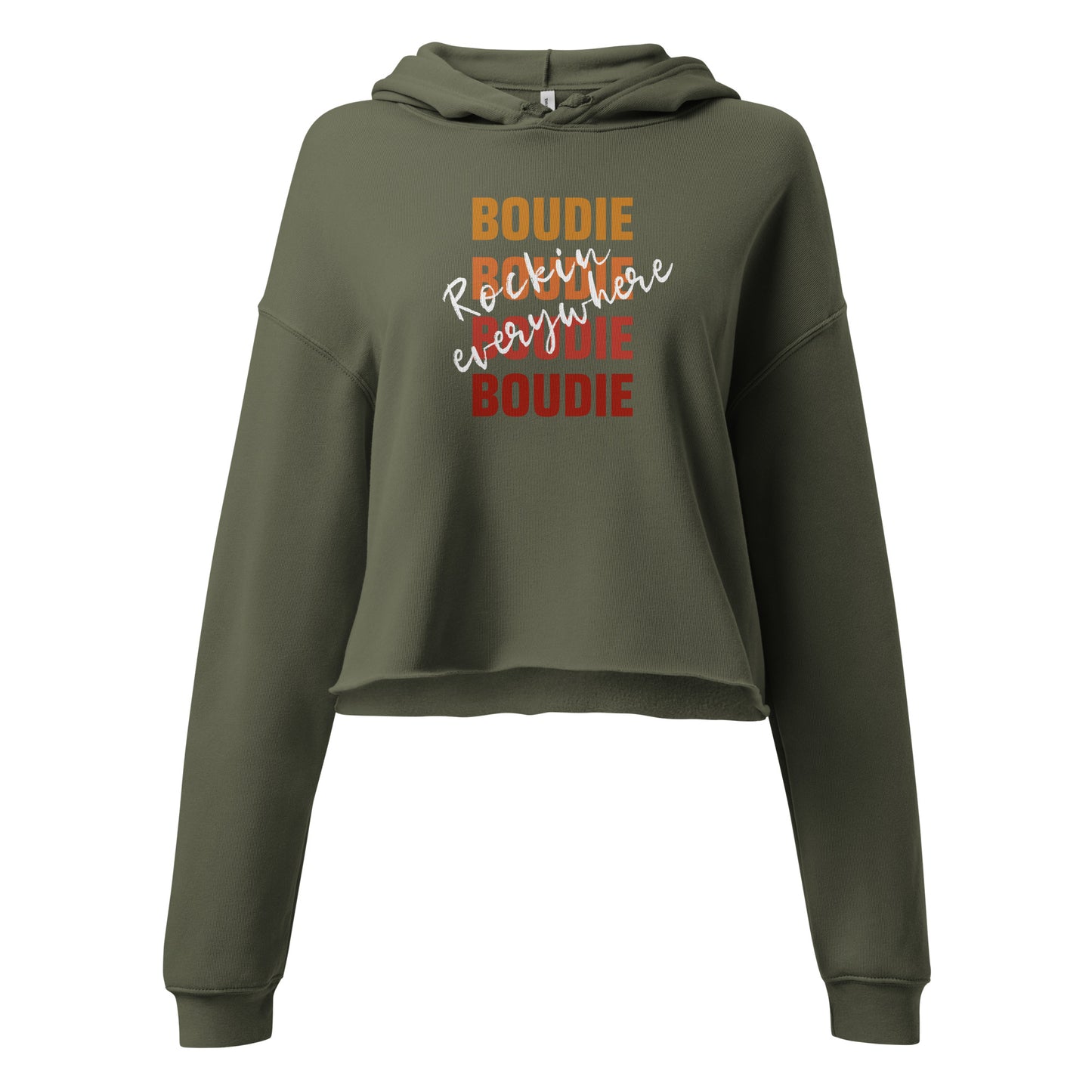 Boudie Rockin' Everywhere Crop Hoodie