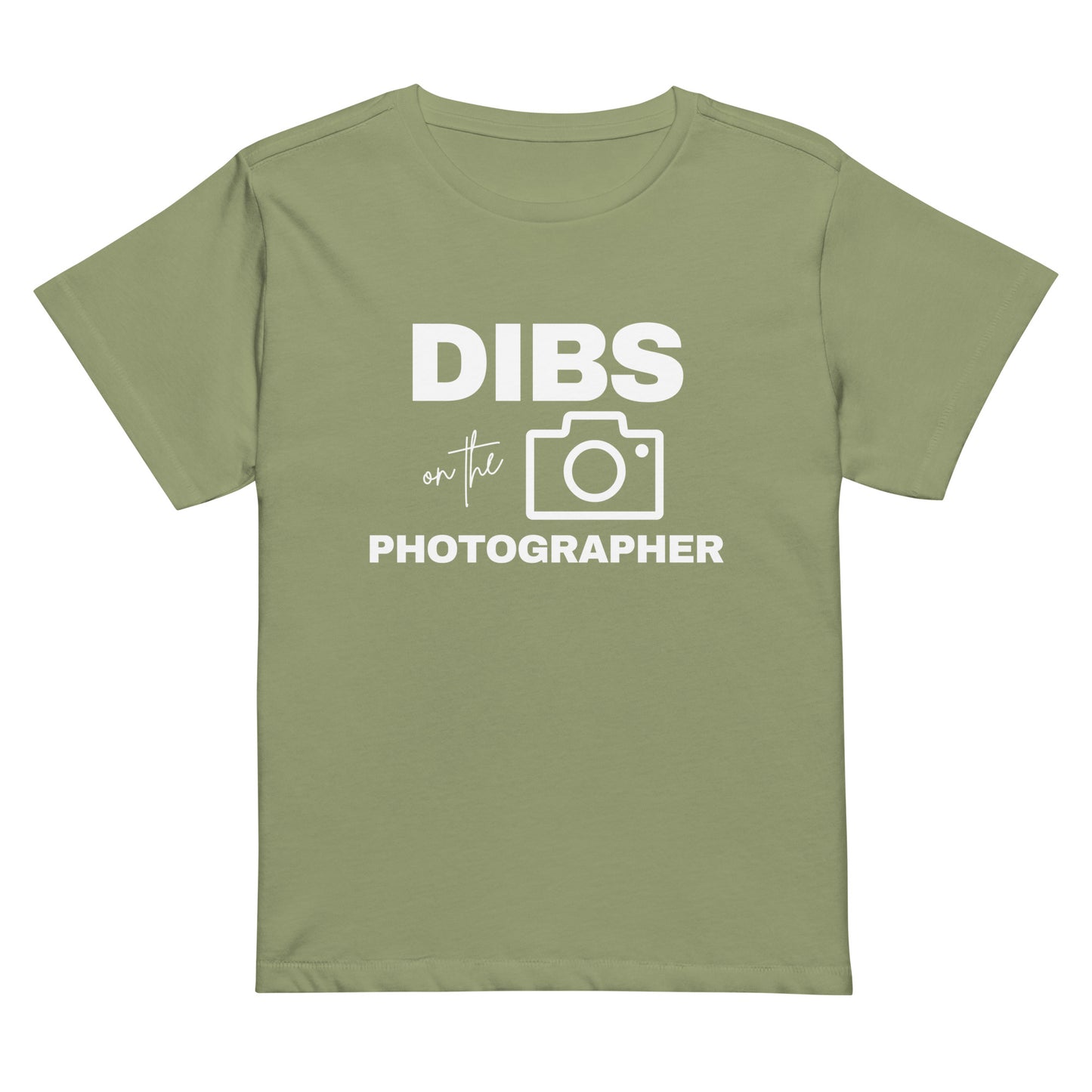 DIBS on the Photographer Women’s high-waisted t-shirt