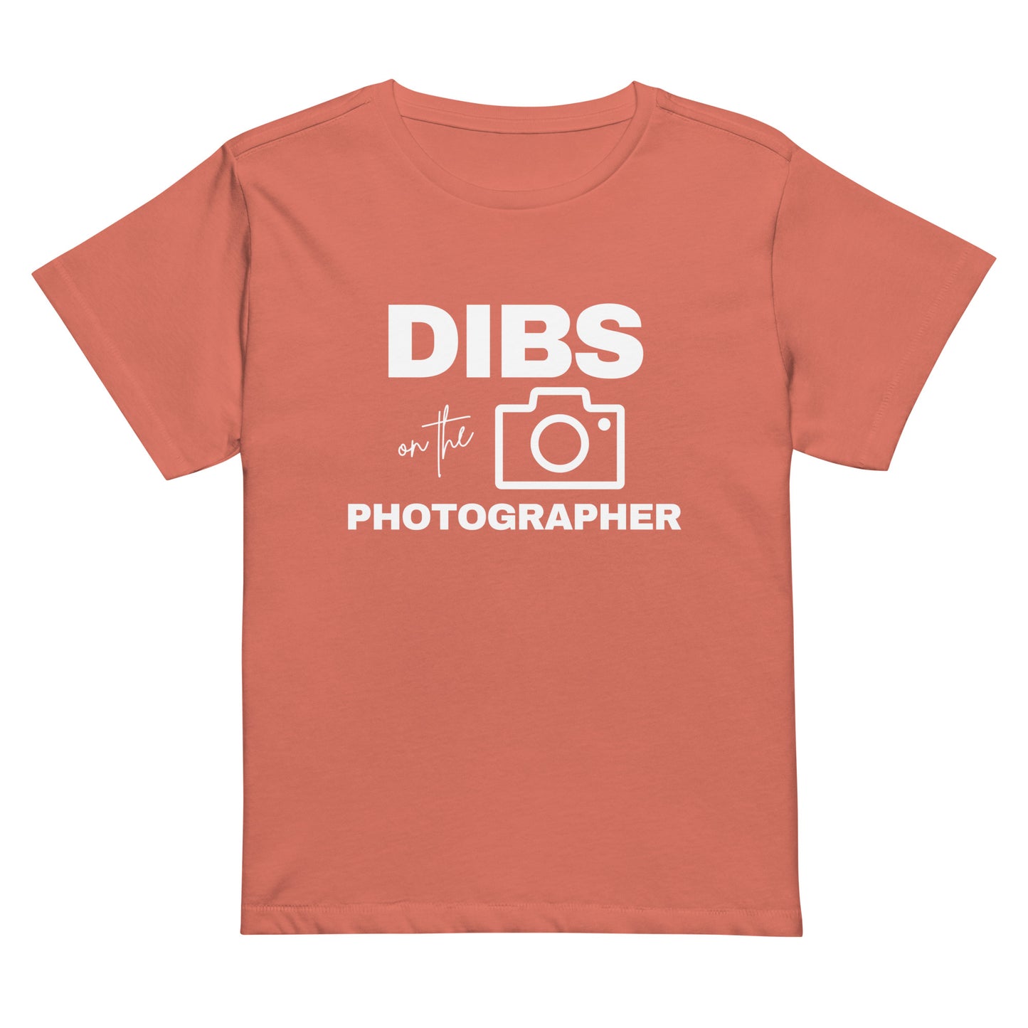 DIBS on the Photographer Women’s high-waisted t-shirt