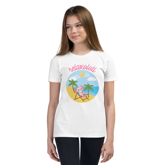 Relaxolotl Youth Short Sleeve T-Shirt