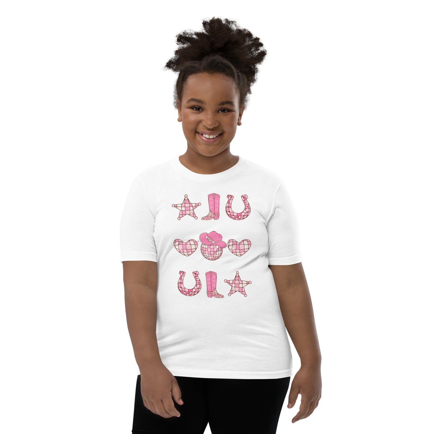 Disco Cowgirl Youth Short Sleeve T-Shirt